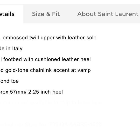 Saint Laurent Black Velvet Mules with Gold Chain Accent - Picture 8 of 9